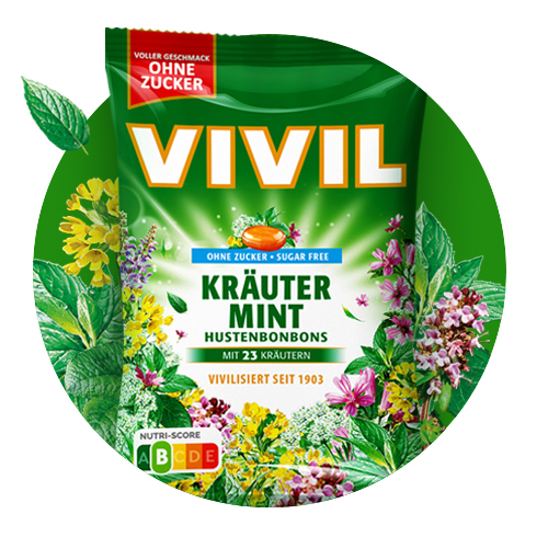 VIVIL Hustenbonbons Kräuter 60g