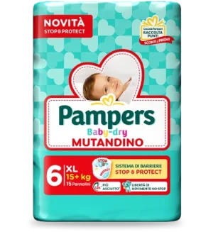 Pampers Baby Dry Pants Nr. 6 Extra Groß 15+kg 15 Stück