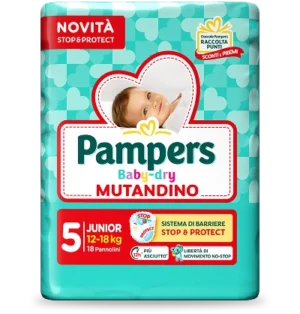 Pampers Baby Dry Pants Nr. 5 Junior 12-18kg 18Stück