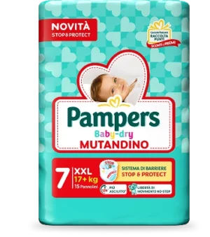 Pampers Baby Dry Pants Nr.7 XXL 17+kg 15 Stück