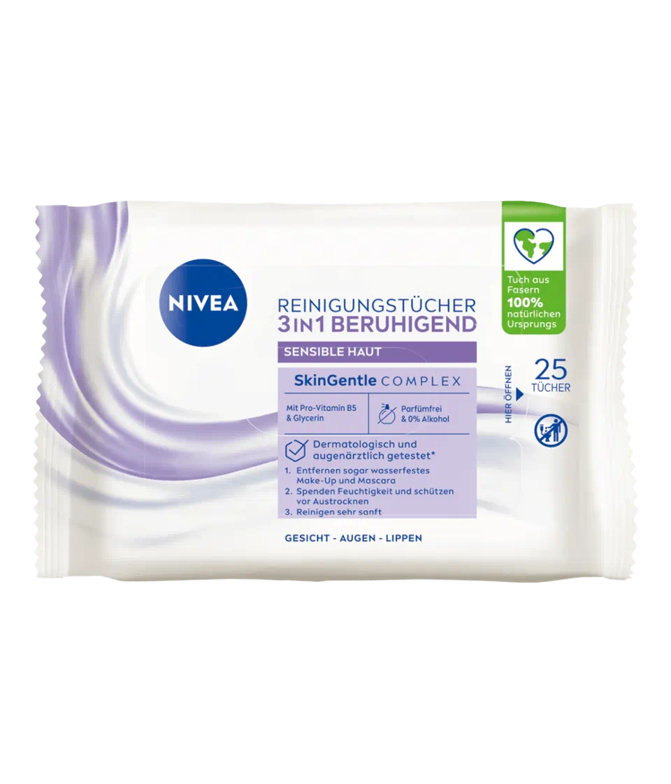 NIVEA Reinigungstücher 3in1 beruhigend 25Stück