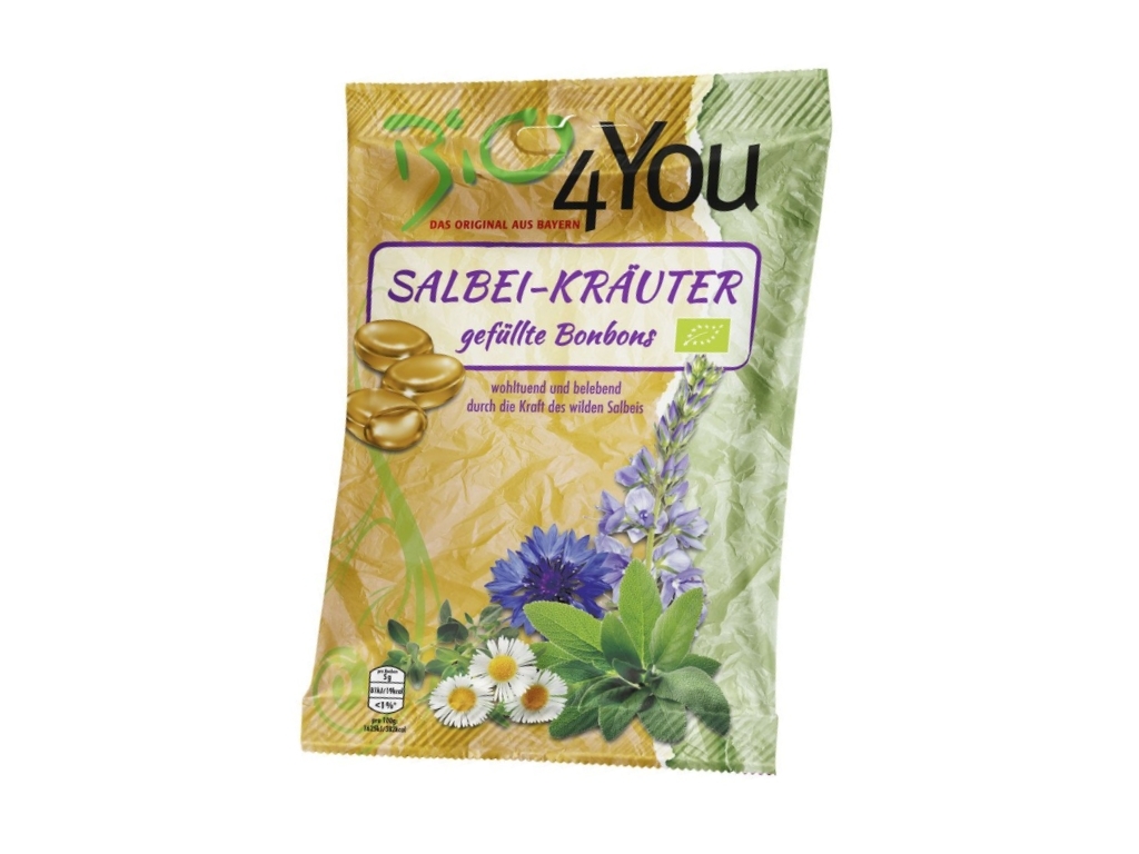 Bio4You Salbei-Kräuter Bonbons 75g