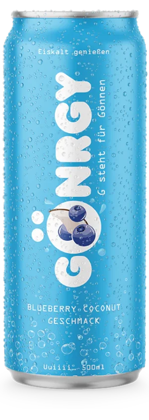 Gönrgy Energiedrink Blueberry Coconut 0,5l