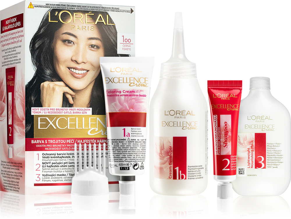 L´ORÉAL Paris Excellence Creme Haarfarbe Schwarz Nr.1