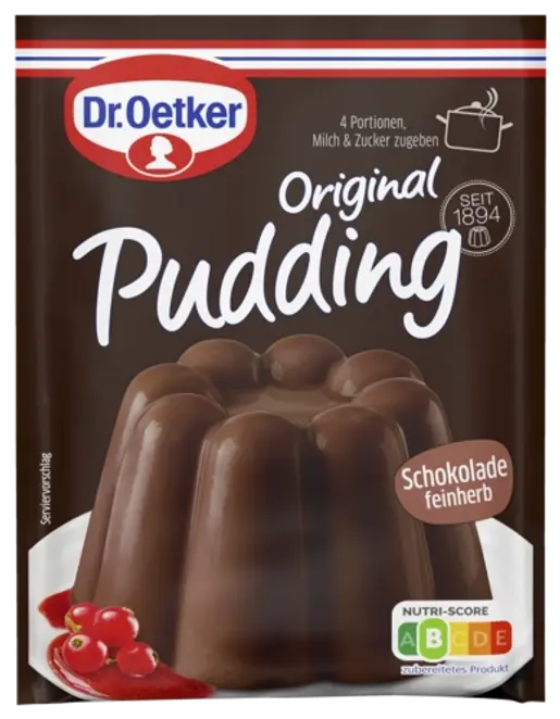 Dr. Oetker Pudding Schokolade feinherb 2x48g