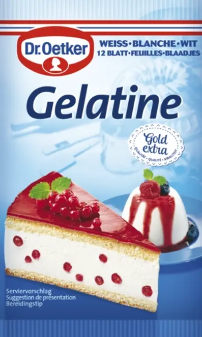 Dr. Oetker Gelatine weiß 12 Blätter 20g