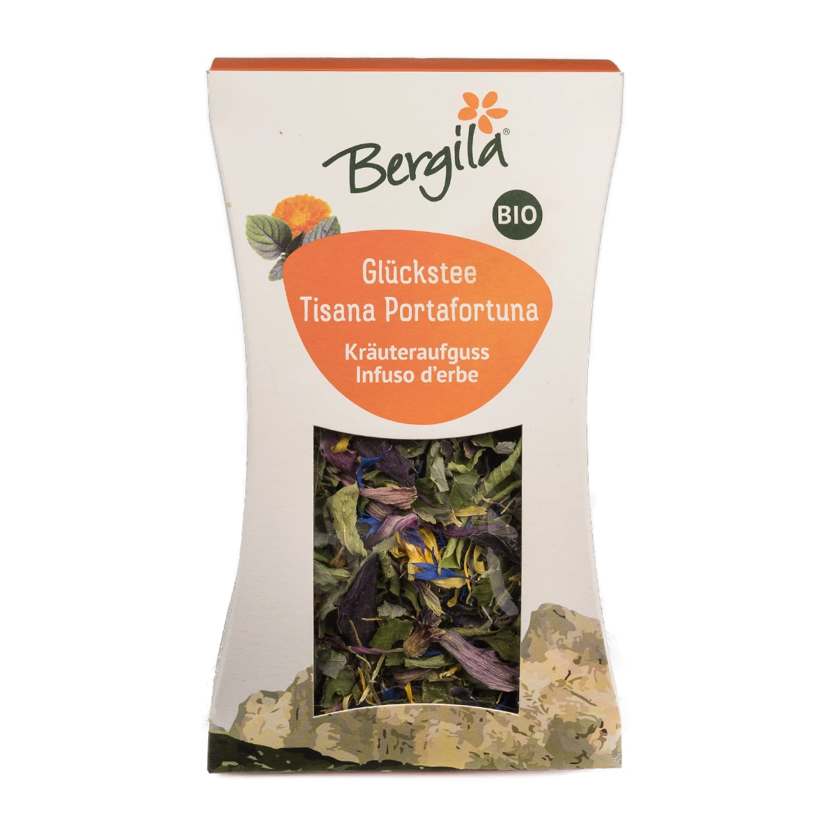 Bergila Bio Kräuteraufguss Glückstee 25g