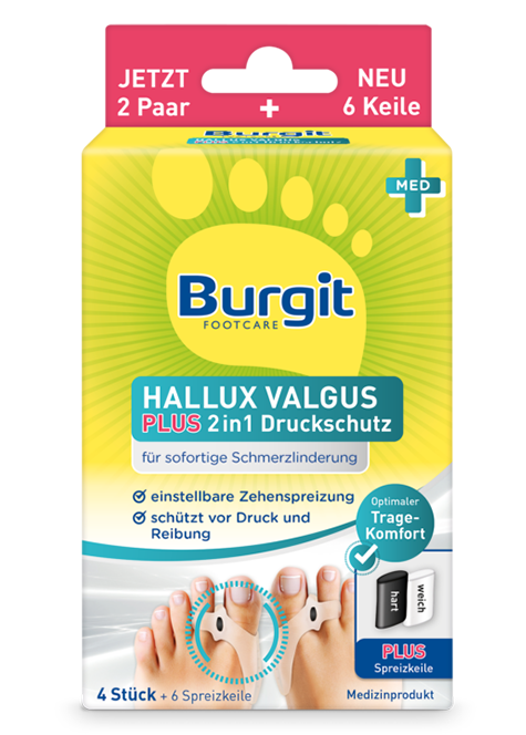 Burgit Hallux Valgus 2in1 Druckschutz 4 Stück