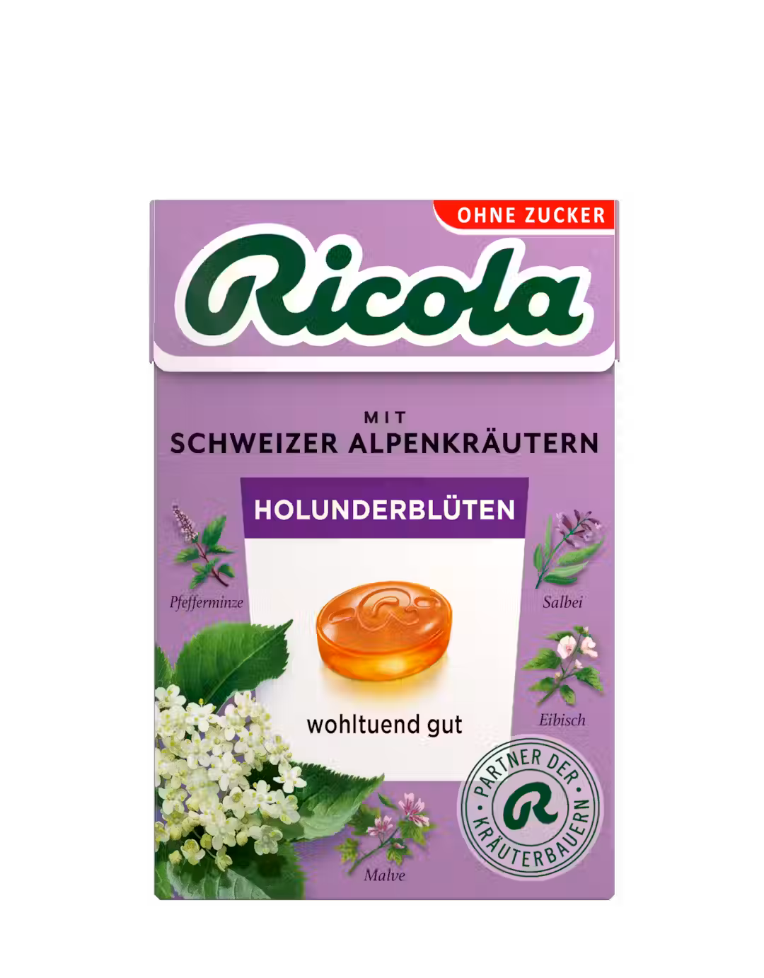 Ricola Kräuterbonbons Holunderblüten 50g