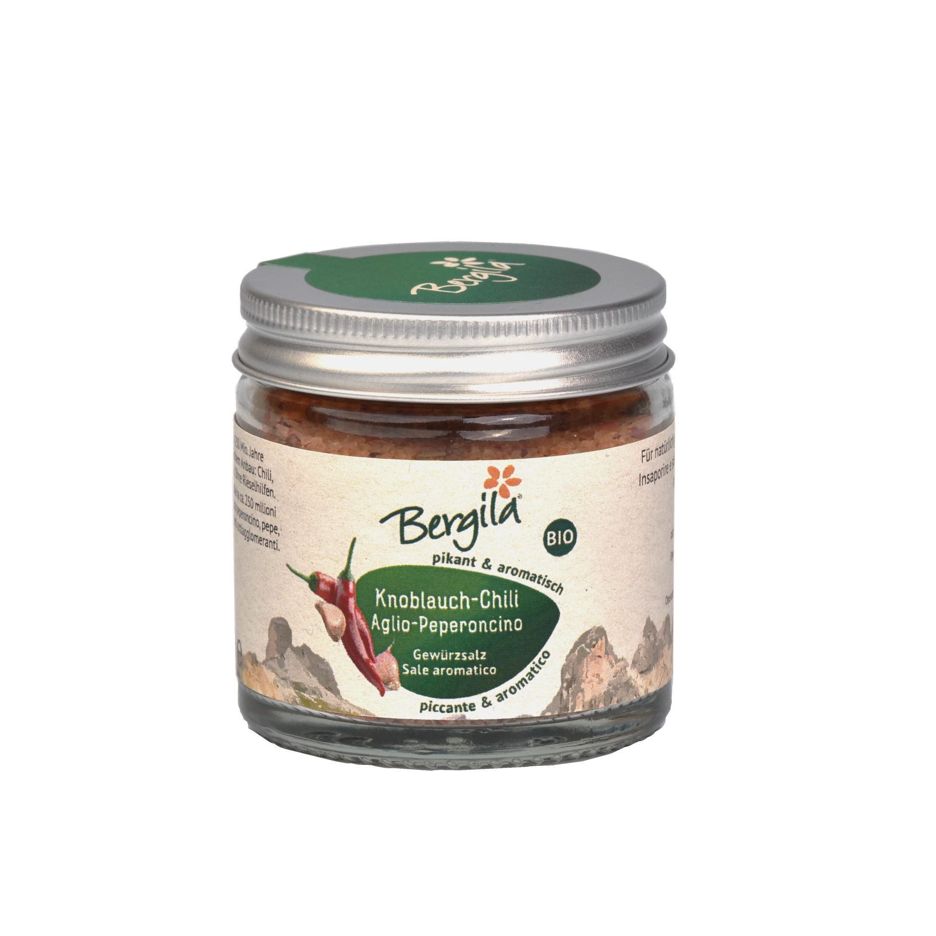 Bergila Bio Knoblauch-Chili Kräutersalz 60g