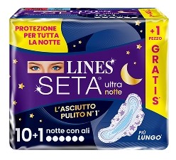 Lines Damenbinden Seta ultra Notte 10+1 Stück