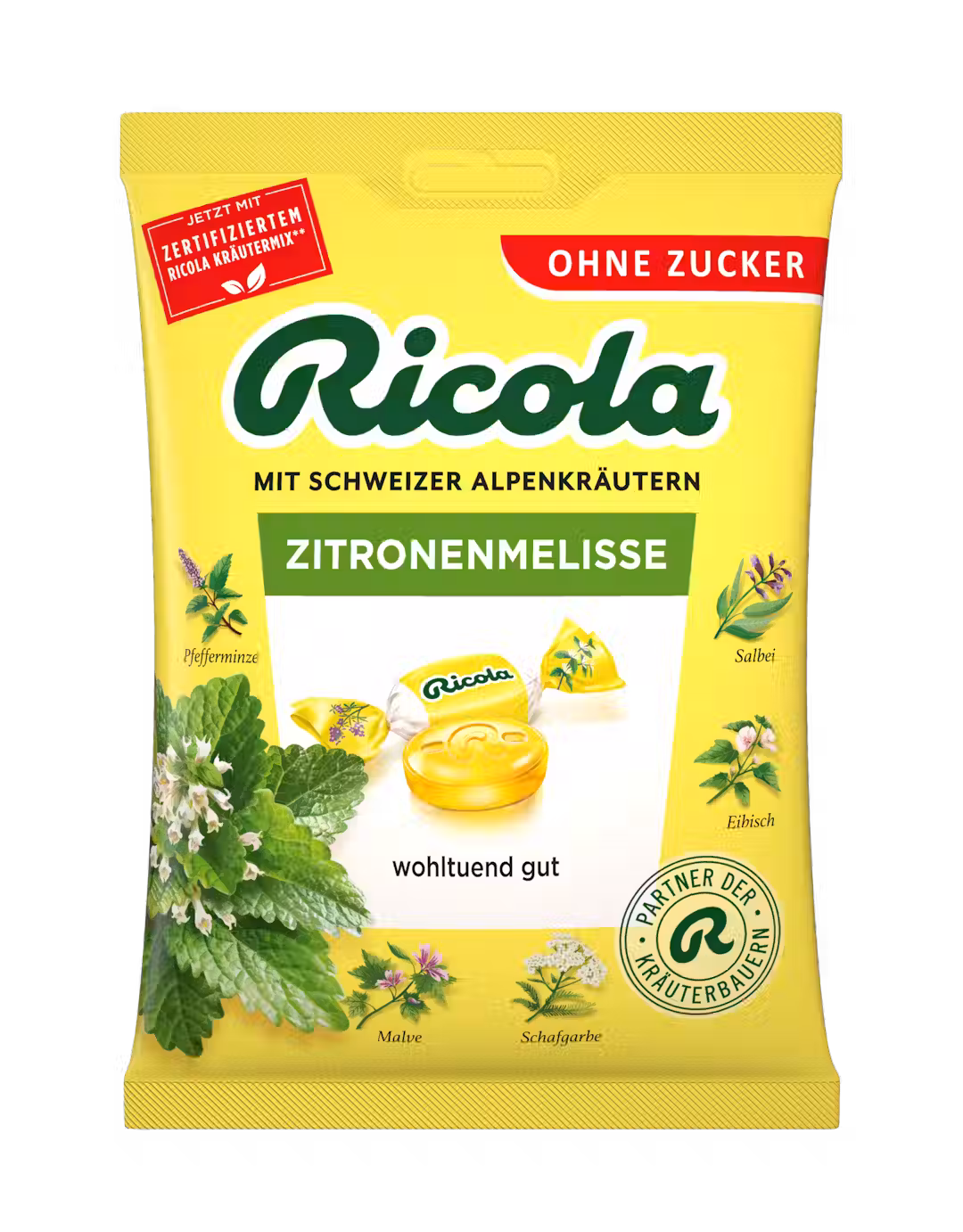 Ricola Kräuterbonbons Zitronenmelisse 75g