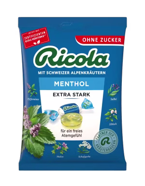 Ricola Kräuterbonbons Menthol extra stark 75g