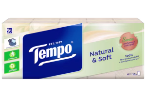 Tempo Taschentücher Natural&Soft 10 Stück