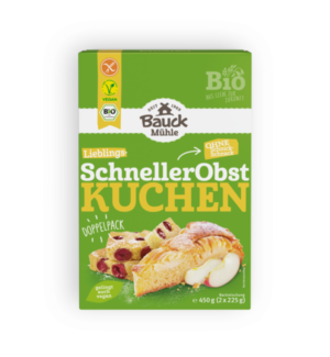Bauck Mühle Backmischung Schneller Obstkuchen 450g