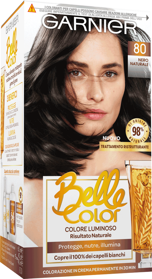 GARNIER Belle Color Haarfarbe Natürliches natürliches Schwarz Nr.80