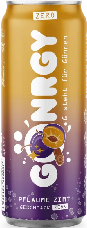 Gönrgy Energiedrink Pflaume Zimt Zero 0,5l