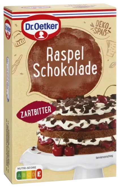 Dr. Oetker Raspel Schokolade Zartbitter 100g