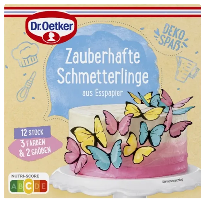 Dr. Oetker Zauberhafte Schmetterlinge 12Stück