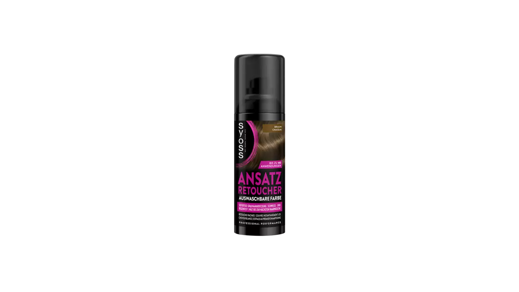 syoss Ansatz Retoucher Spray Dunkelbraun 120ml