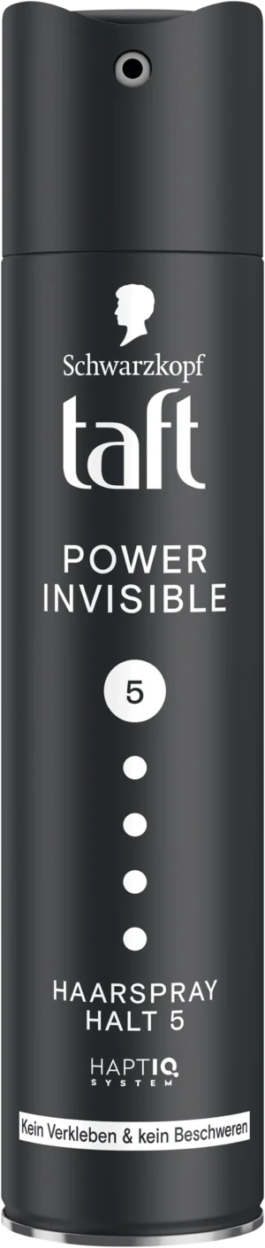 Schwarzkopf Taft Haarspray Power Invisible Halt 5 kein Verkleben& kein Beschweren 250ml