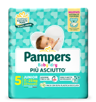 Pampers Baby Dry Windeln Nr.5 Junior 11-25kg 22 Stück