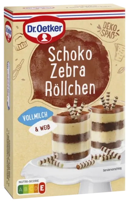 Dr. Oetker Schoko Zebraröllchen 75g
