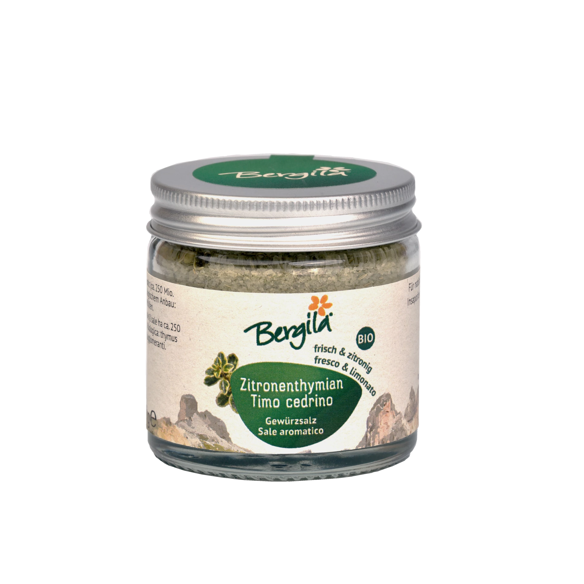 Bergila Bio Zitronenthymian Kräutersalz 60g
