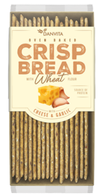 Danvita Crisp Bread mit Käse und Knoblauch 130g
