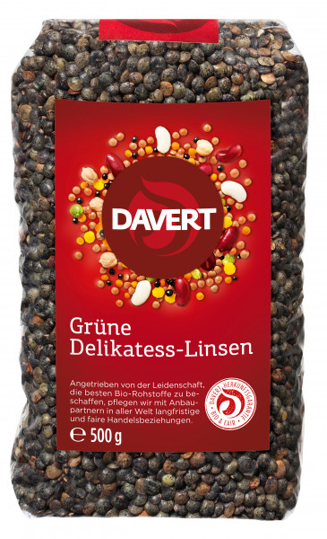 Davert Grüne Delikatess-Linsen 500g