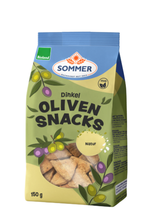 Sommer Bio Dinkel Olivensnacks 150g