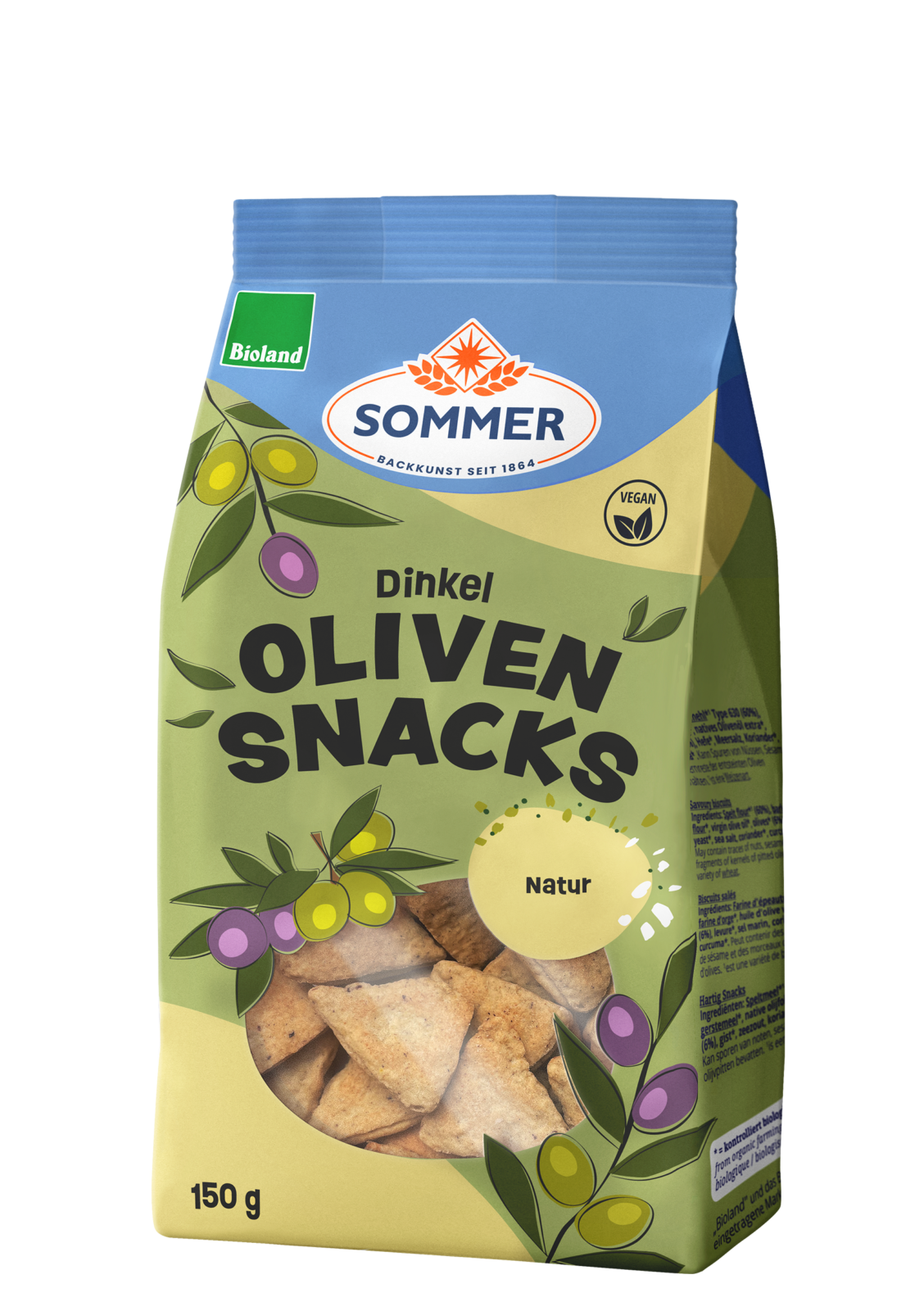 Sommer Bio Dinkel Olivensnacks 150g