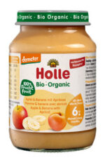 Holle Bio Babynahrung Apfel&Banane mit Aprikose 190g