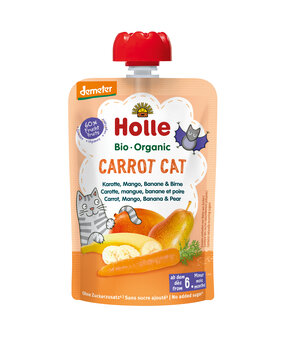 Holle Bio Babynahrung Quetschies Carrot Cat 100g