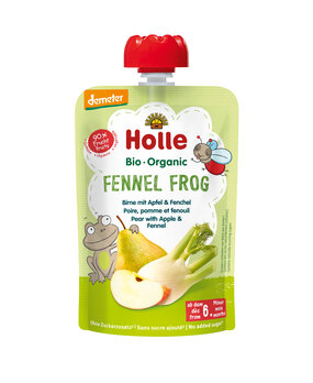 Holle Bio Babynahrung Quetschies Fennel Frog 100g