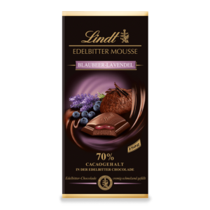 Lindt Edelbitter Mousse Blaubeere Lavendel 70% 150g
