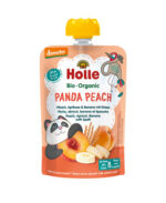 Holle Bio Babynahrung Quetschies Panda Peach 100g